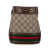 Gucci B Gucci Brown Beige Coated Canvas Fabric Mini GG Supreme Ophidia Bucket Bag Italy