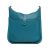 Hermès AB Hermès Blue Turquoise Calf Leather Clemence Evelyne III PM France