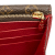 Louis Vuitton AB Louis Vuitton Red with Brown Calf Leather Double V Wallet Spain