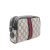 Gucci B Gucci Brown Beige Coated Canvas Fabric Mini GG Supreme Ophidia Crossbody Bag Italy