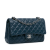 Chanel B Chanel Blue Dark Blue Lambskin Leather Leather Medium Classic Lambskin Double Flap France