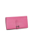 Hermès B Hermès Pink Calf Leather Bearn Soufflet Wallet France