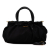 Prada B Prada Black Nylon Fabric Tessuto Bow Satchel Italy