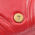 Gucci B Gucci Red Calf Leather Small GG Marmont Matelasse Top Handle Italy