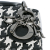 Christian Dior B Dior Black with White Calf Leather Micro skin Houndstooth Embossed Macro Lady Dior Italy