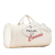 Prada B Prada White Canvas Fabric Canapa Logo Cancun Travel Bag Italy