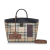 Burberry AB Burberry Brown Beige with Multi Canvas Fabric House Check Society Satchel Italy