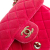 Chanel B Chanel Pink Dark Pink Velvet Fabric Mini Quilted Pearl Crush Single Flap Italy