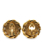 Chanel B Chanel Gold Gold Plated Metal Rhinestone CC Clip On Earrings France