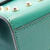 Gucci AB Gucci Green Calf Leather Small Pearl Studded Padlock Crossbody Italy