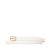 Louis Vuitton AB Louis Vuitton White Ivory Canvas Fabric Flowergram Ardillon Belt France