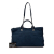 Chanel B Chanel Blue Navy Canvas Fabric Medium CC Double Face Deauville Satchel Italy