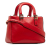 Fendi AB Fendi Red Calf Leather Small Glacier FF Tote Italy