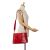 Fendi AB Fendi Red Calf Leather Small Glacier FF Tote Italy