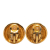 Chanel B Chanel Gold Gold Plated Metal CC Clip On Earrings France