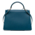 Hermès AB Hermès Blue with White Calf Leather Bicolor Epsom Kelly Flag Sellier 32 France