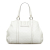 Gucci B Gucci White Calf Leather Guccissima New Ladies Italy