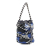 Chanel AB Chanel Blue with Multi Canvas Fabric Cotton Drawstring Bag Italy