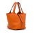 Hermès AB Hermès Orange Calf Leather Clemence Picotin 18 France