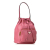 Prada AB Prada Pink Calf Leather Mini Soft Drawstring Bucket Bag Italy