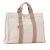 Hermès B Hermès Brown Light Beige Canvas Fabric Fourre Tout MM France