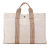 Hermès B Hermès Brown Light Beige Canvas Fabric Fourre Tout MM France