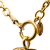 Chanel B Chanel Gold Gold Plated Metal CC Quilted Pendant Necklace France