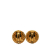 Chanel B Chanel Gold Gold Plated Metal CC Clip On Earrings France