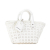 Balenciaga AB Balenciaga White PVC Plastic XS Bistro Basket Bag Italy