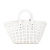 Balenciaga AB Balenciaga White PVC Plastic XS Bistro Basket Bag Italy