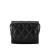 Chanel B Chanel Black Lambskin Leather Leather Mini Quilted Lambskin Clutch On Chain Italy