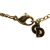 Christian Dior B Dior Gold Gold Plated Metal Logo Pendant Necklace Italy