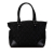 Chanel B Chanel Black Nylon Fabric Quilted Paris-New York Line Tote Italy