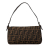 Fendi B Fendi Brown Canvas Fabric Zucca Baguette Italy