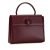 Cartier B Cartier Red Bordeaux Calf Leather Must de Cartier Turn Lock Handbag