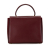 Cartier B Cartier Red Bordeaux Calf Leather Must de Cartier Turn Lock Handbag