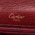 Cartier B Cartier Red Bordeaux Calf Leather Must de Cartier Turn Lock Handbag