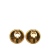 Chanel B Chanel Gold Gold Plated Metal CC Clip On Earrings France