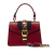 Gucci AB Gucci Red Calf Leather Mini Sylvie Satchel Italy