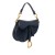 Christian Dior AB Dior Blue Navy Calf Leather Mini Saddle Bag Italy