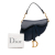 Christian Dior AB Dior Blue Navy Calf Leather Mini Saddle Italy