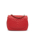 Chanel AB Chanel Red Lambskin Leather Leather Mini Square Classic Chevron Lambskin Flap Italy