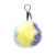 Fendi AB Fendi Blue Fur Natural Material Pom-Pom Key Chain Italy