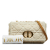 Christian Dior AB Dior White Fur Natural Material Medium Shearling Cannage Caro Bag Italy