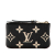 Louis Vuitton AB Louis Vuitton Black Monogram Empreinte Leather Bicolor Giant Coin Pouch France