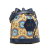 Gucci AB Gucci Blue Coated Canvas Fabric GG Supreme Kaleidoscope 100 Bucket Bag Italy