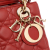 Christian Dior AB Dior Red Lambskin Leather Leather Small Lambskin Cannage My ABCDior Lady Dior Italy