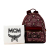 MCM AB MCM Red Canvas Fabric Mini Visetos Stark Backpack Korea, South