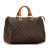 Louis Vuitton B Louis Vuitton Brown Monogram Canvas Canvas Monogram Speedy 35 France