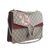 Gucci B Gucci Brown Beige Coated Canvas Fabric Medium GG Supreme Blooms Dionysus Shoulder Bag Italy